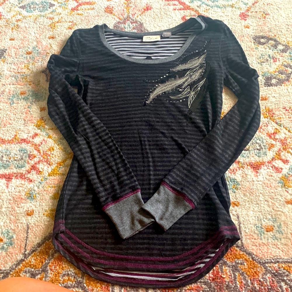 Womens Miss Me thermal top